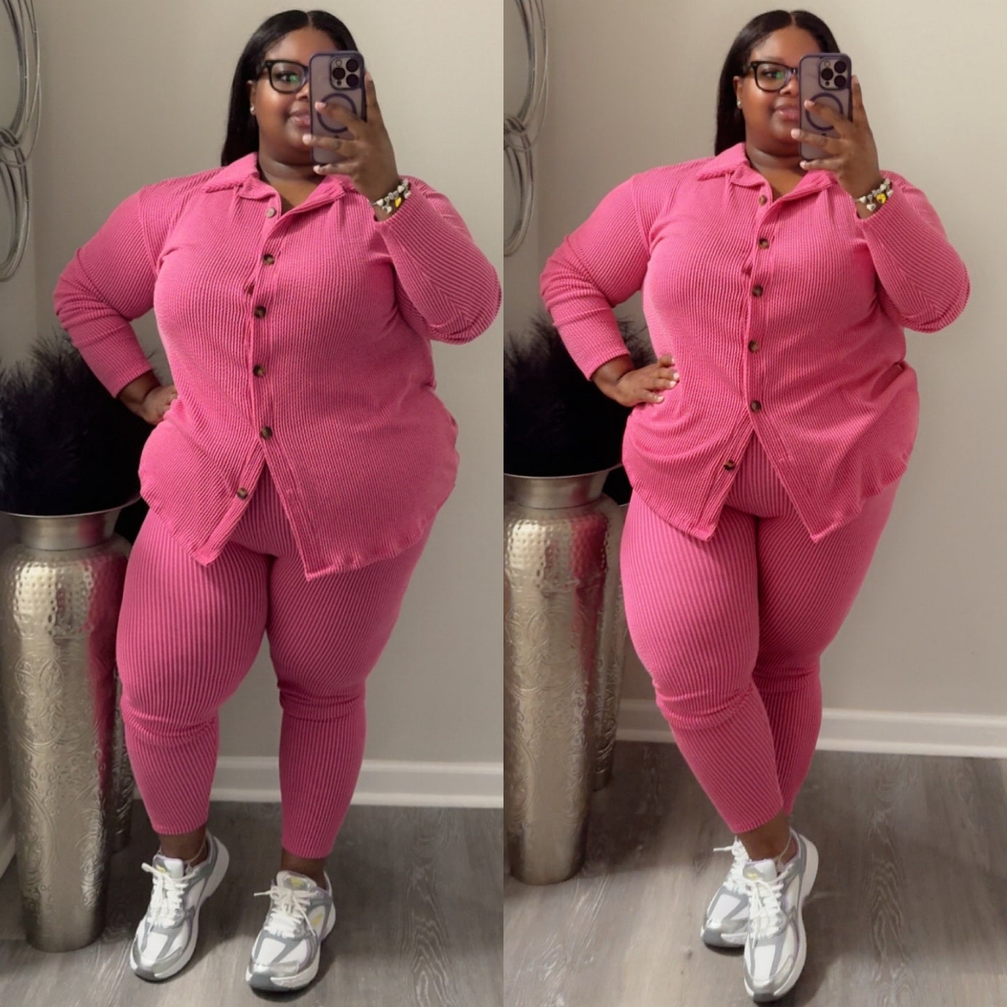 “MILANI” lounge set(pink)