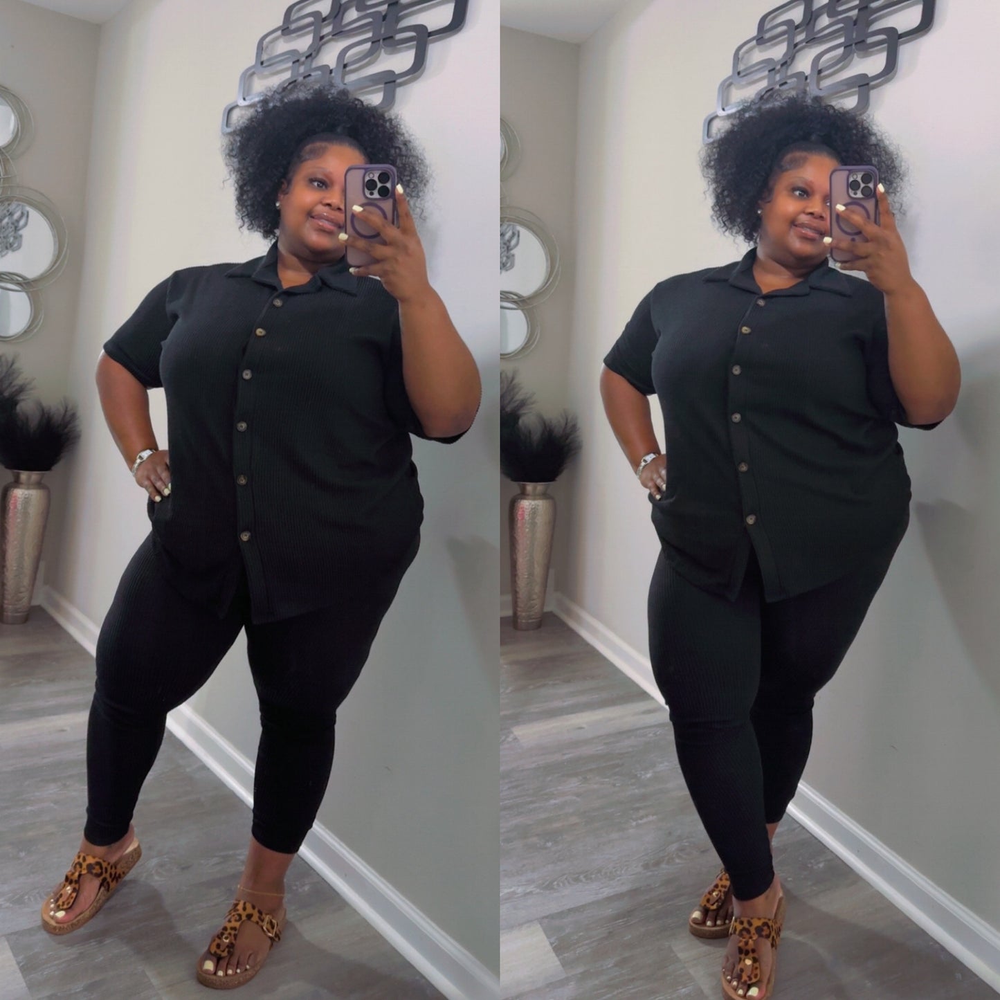 “MILANI” lounge set(black)