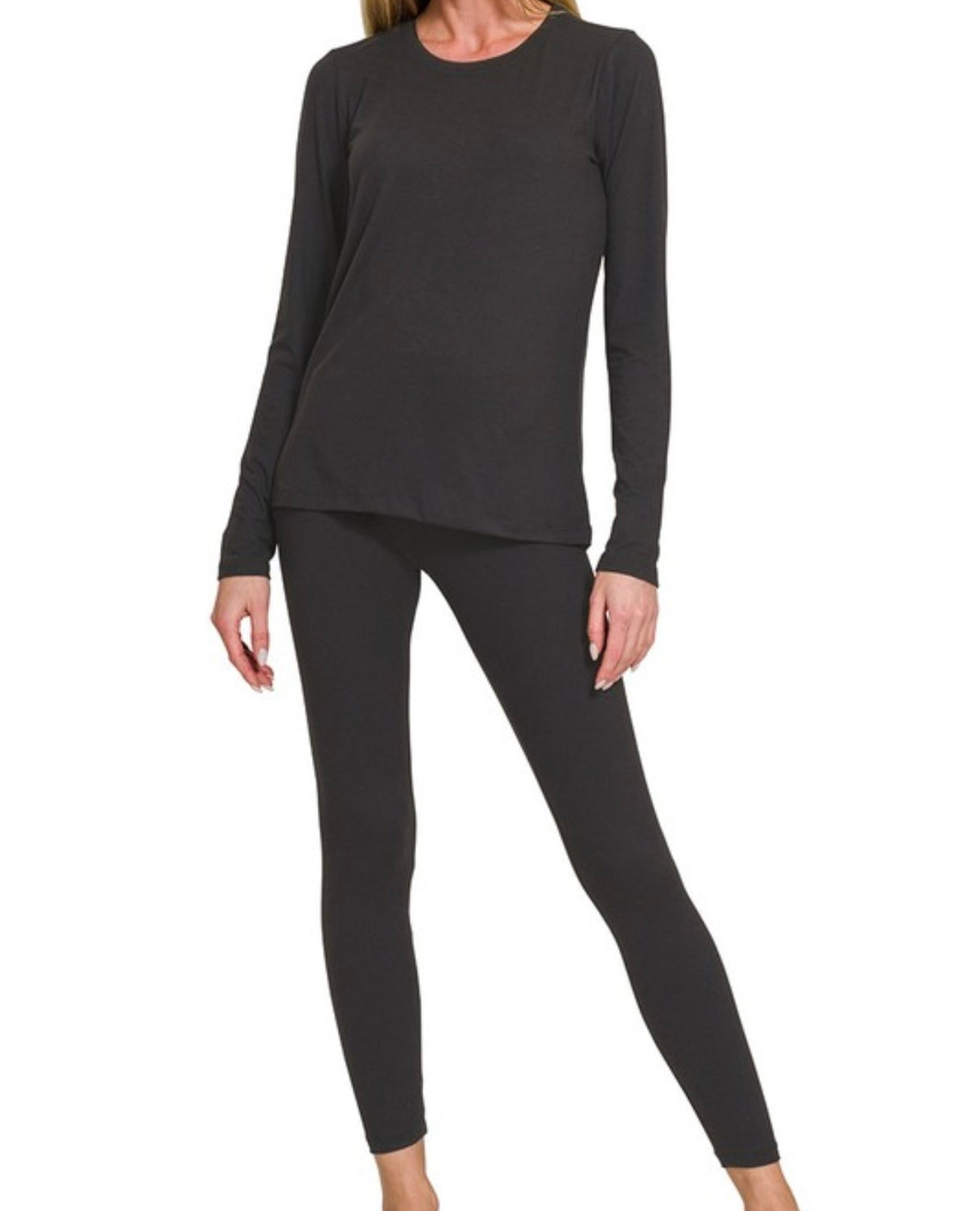 “GET UP AND GO” legging set(black)