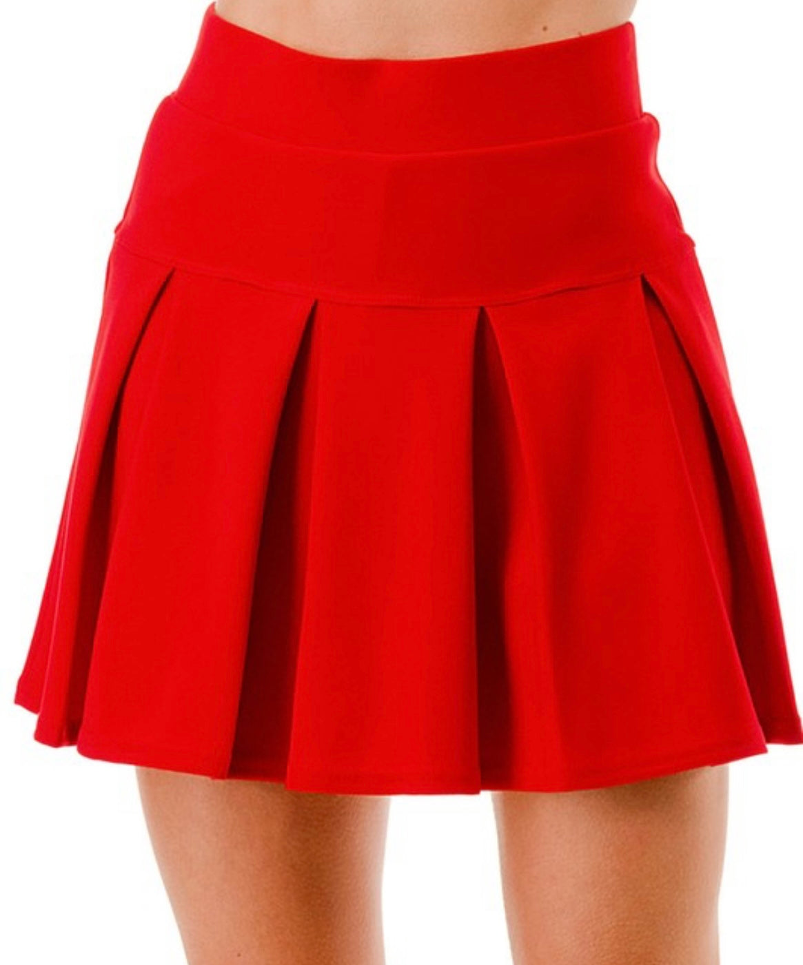 “RENAY” skater skort(red)