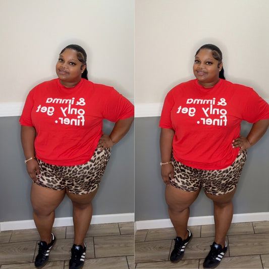 “FINE SHXT” graphic tee