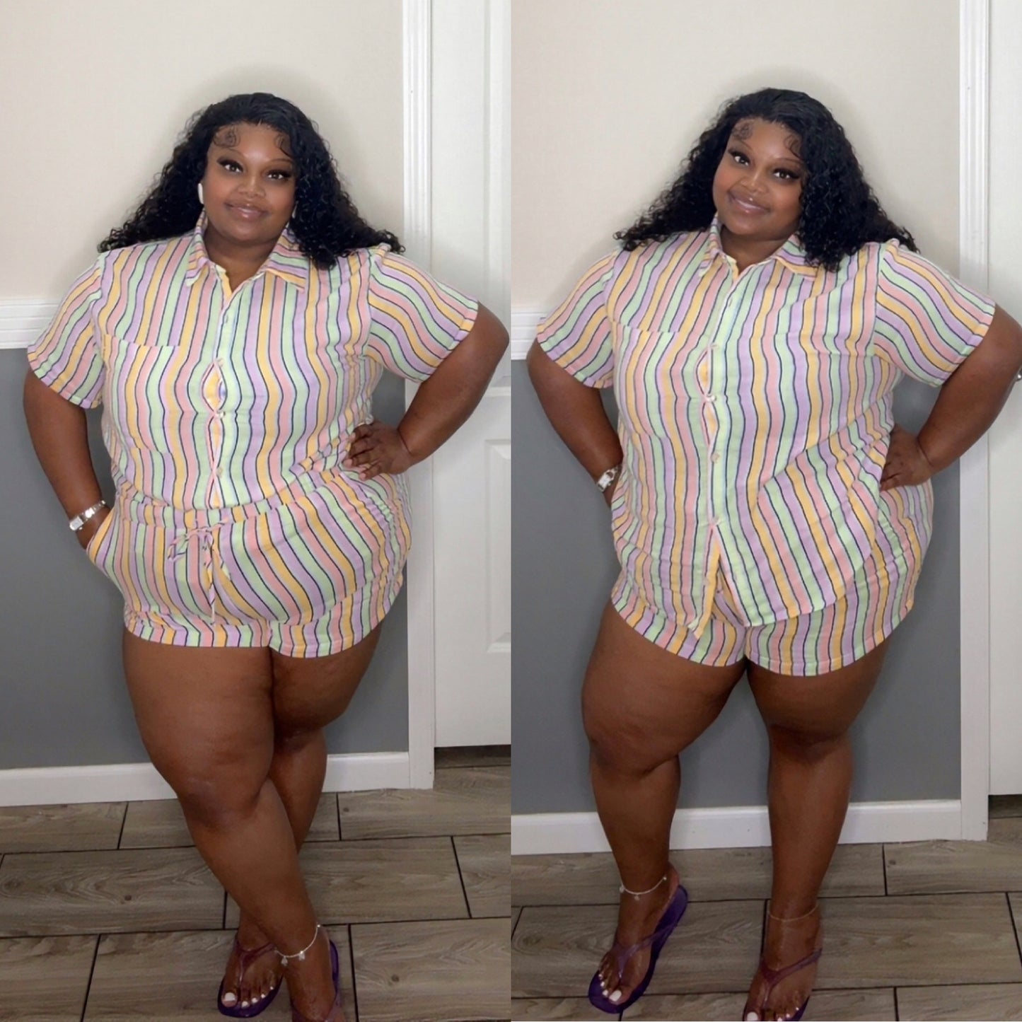 “SPRING VIBES”short set