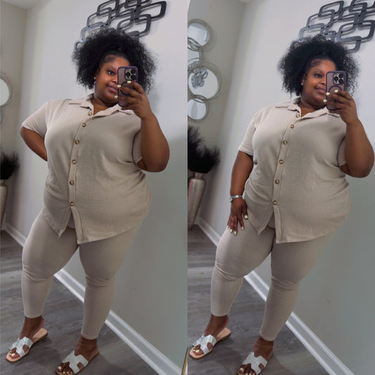 “MILANI” lounge set(tan)