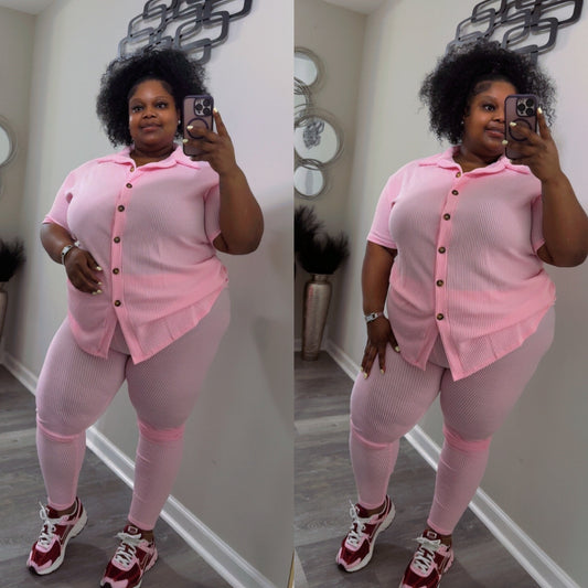 “MILANI” lounge set(pink)